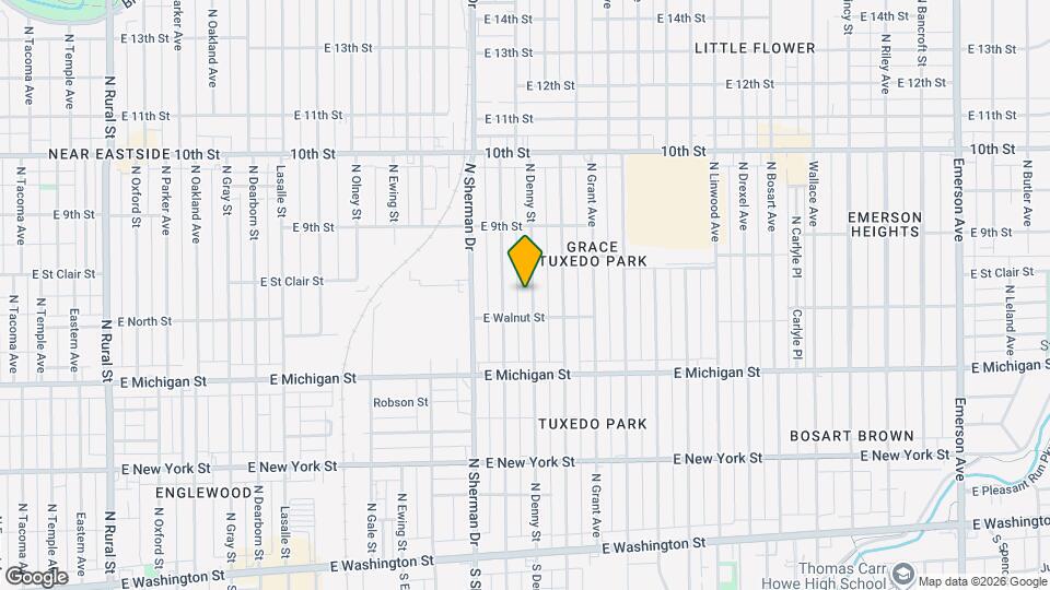 722 N Denny St Map and Location Details