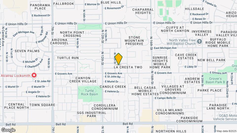 17826 N 13th Pl Map and Location Details