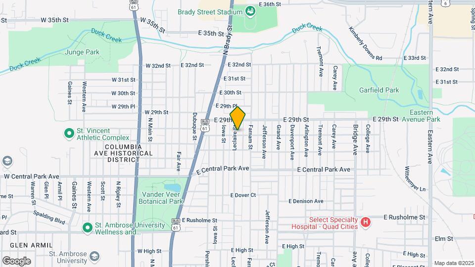 2801 Leclaire St Map and Location Details
