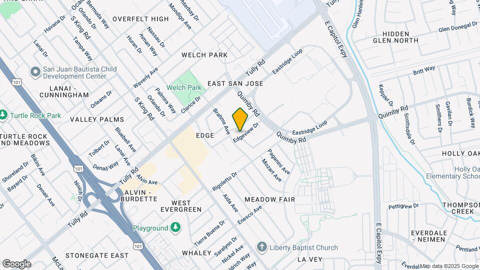 1965 Edgeview Dr Map and Location Details