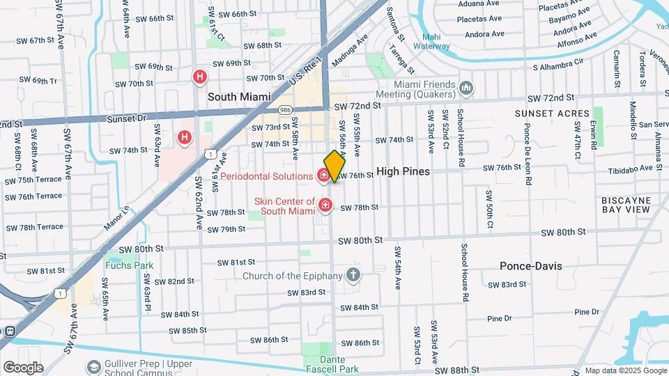 7635 SW 57th Ave Map and Location Details