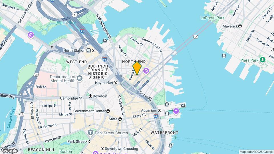 244 Hanover St, Unit 210 Mapa y Detalles de la Ubicación