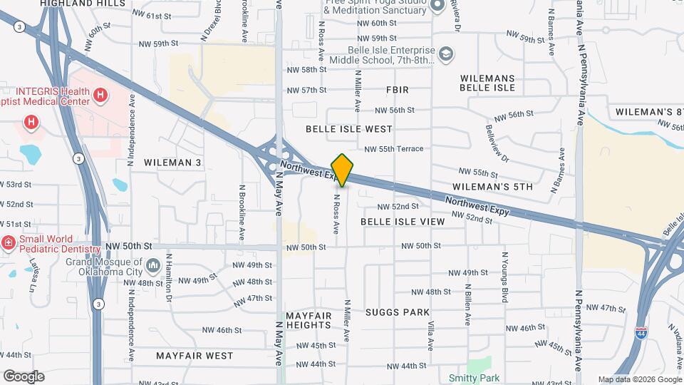 5317 N Miller Ave Map and Location Details