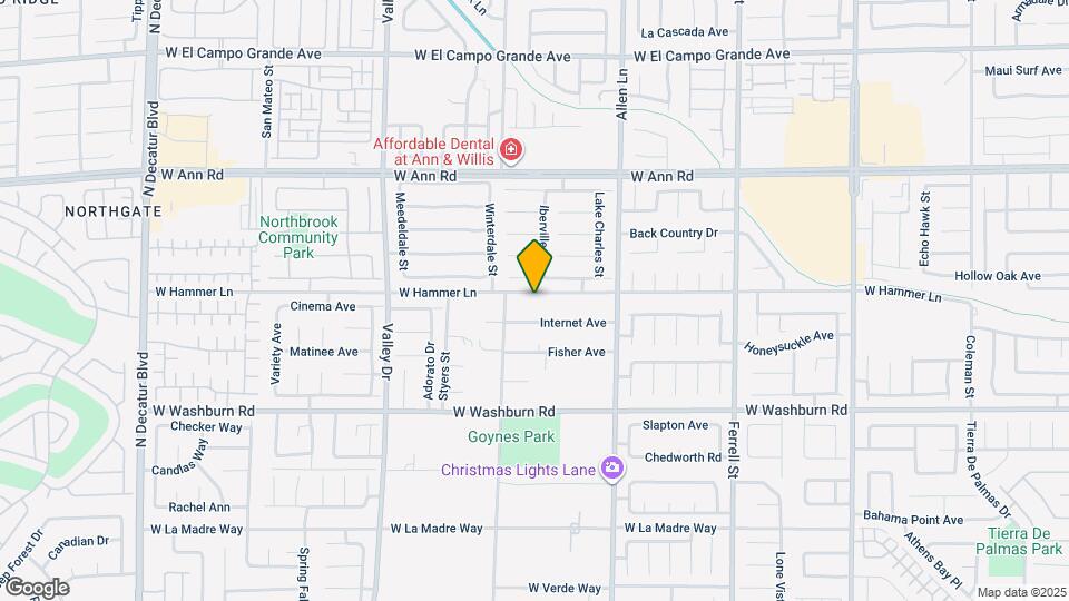 3903 W Hammer Ln Map and Location Details