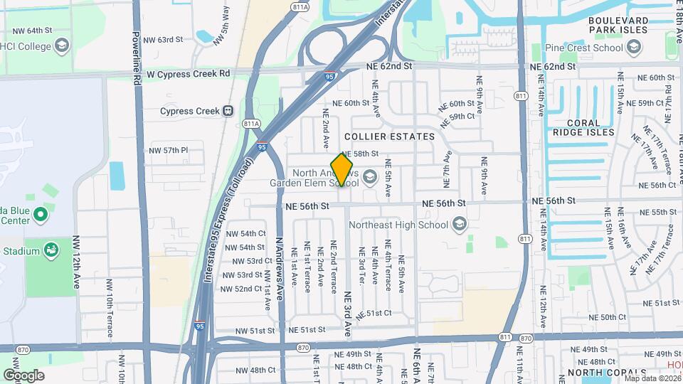 5620 NE 2nd Terrace Map and Location Details