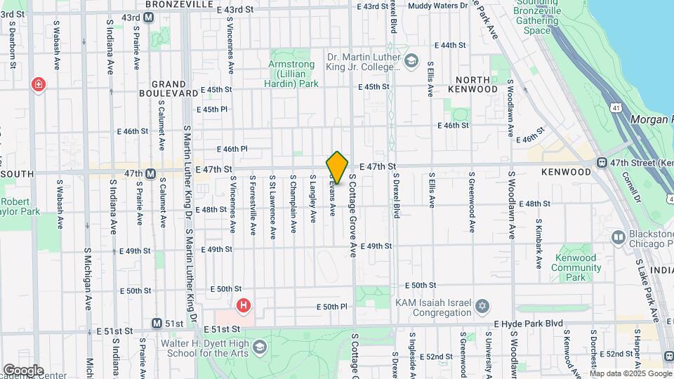 4735 S Evans Ave Mapa y Detalles de la Ubicación