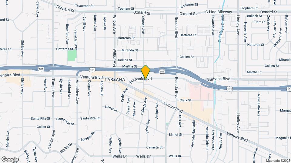 5544 Yolanda Ave Map and Location Details