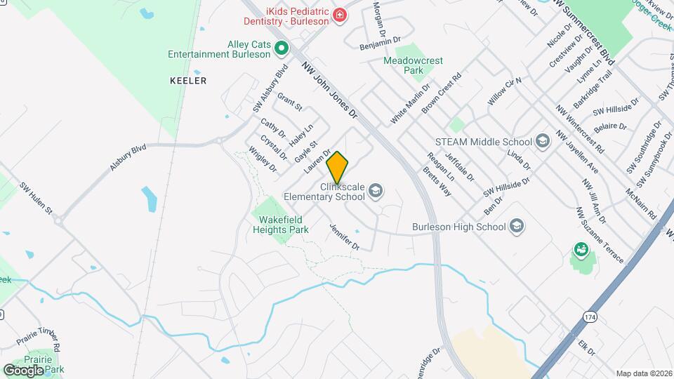 1401 Krista Dr Mapa y Detalles de la Ubicación