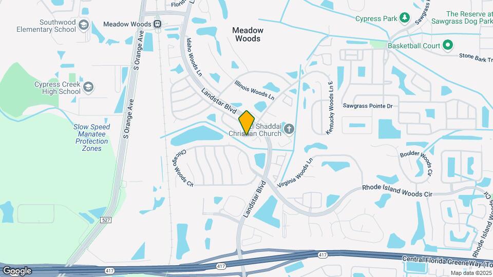 490 Kentucky Woods Ln W Map and Location Details