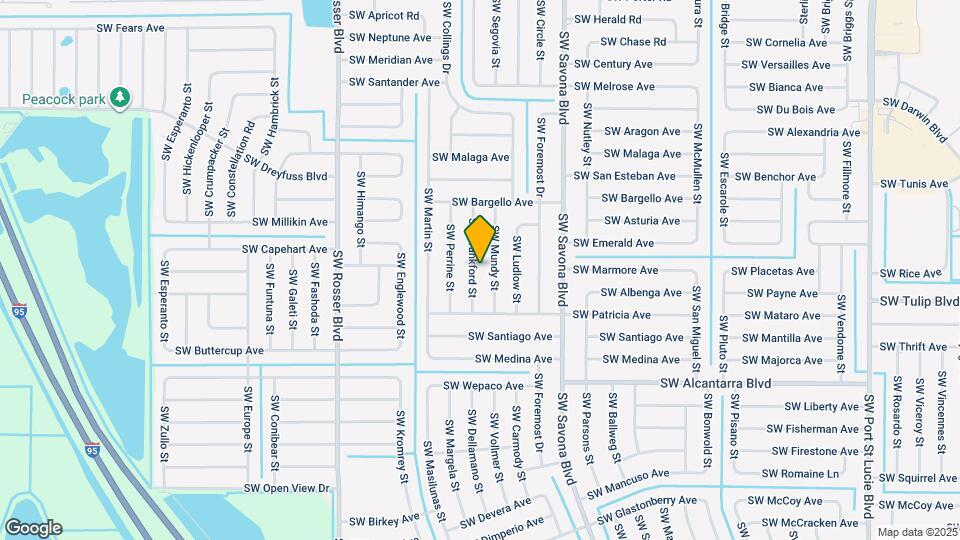 3345 SW Frankford St Map and Location Details