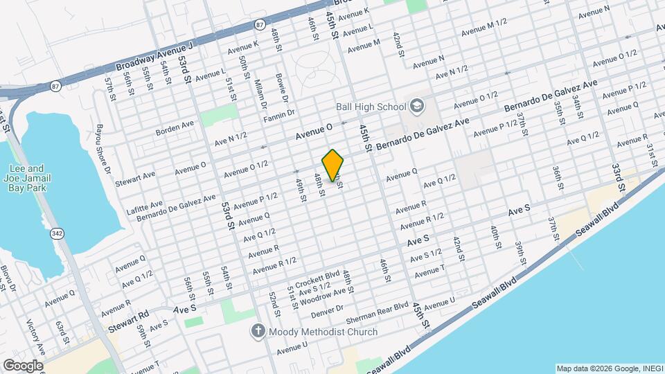 4712 Avenue Q Mapa y Detalles de la Ubicación