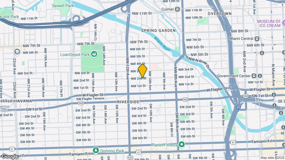1050 NW 2nd Street Mapa y Detalles de la Ubicación