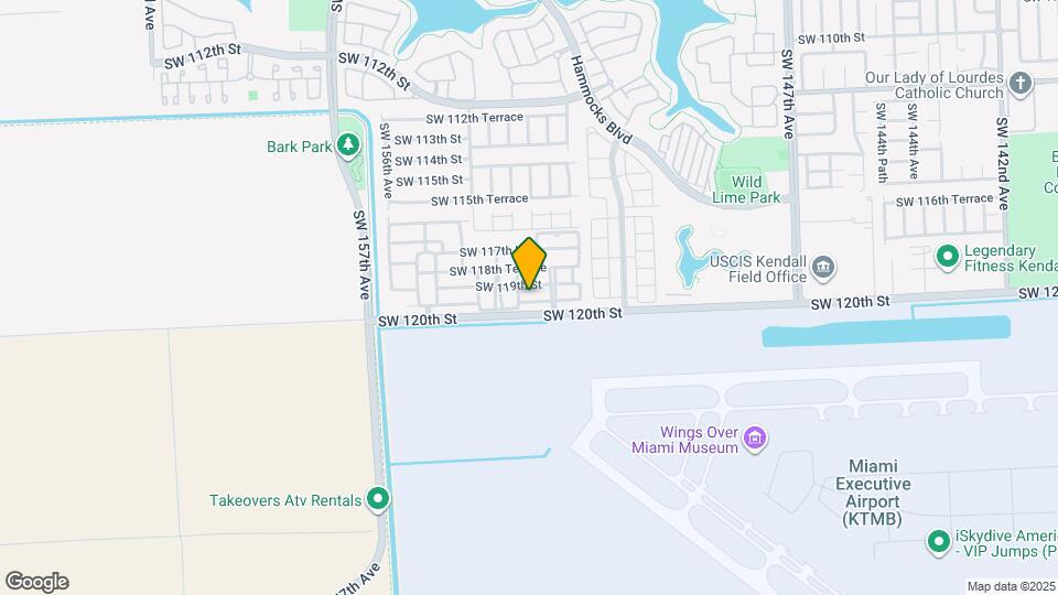 15307 SW 119th Terrace Map and Location Details