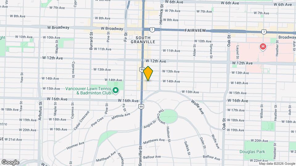 1476 W 14th Ave Map and Location Details