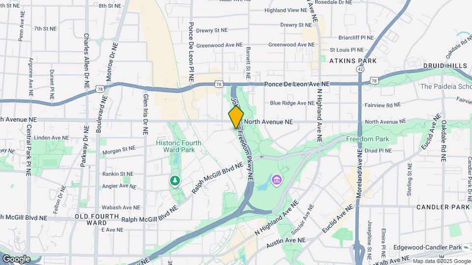 641 Angier Springs Ct NE Map and Location Details