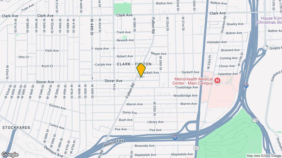 3616 Storer Ave Map and Location Details