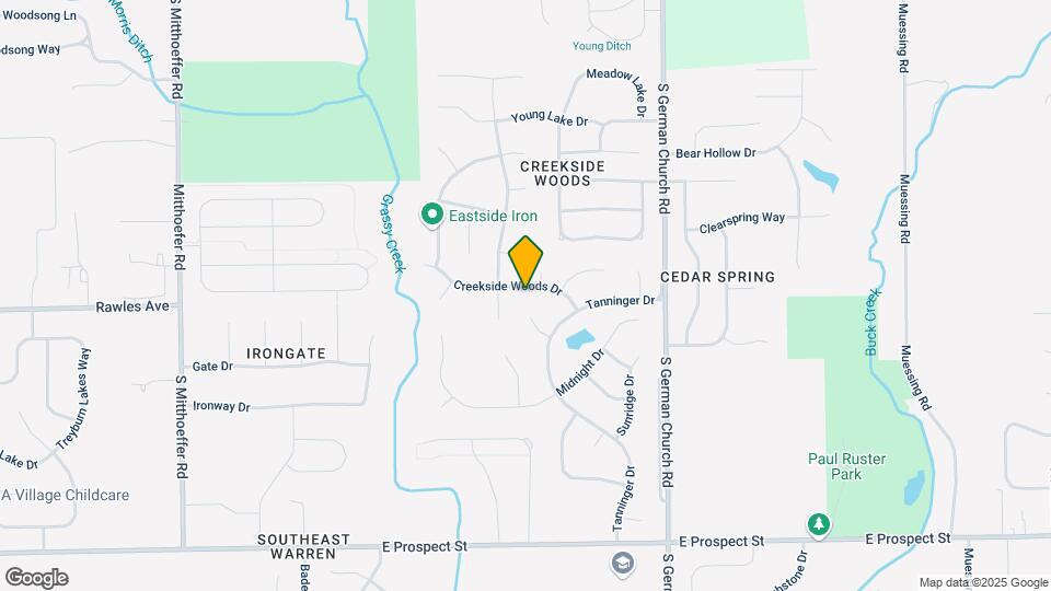 10705 Creekside Woods Dr Mapa y Detalles de la Ubicación