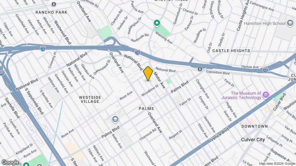3339 Mentone Ave, Unit 1 Mapa y Detalles de la Ubicación