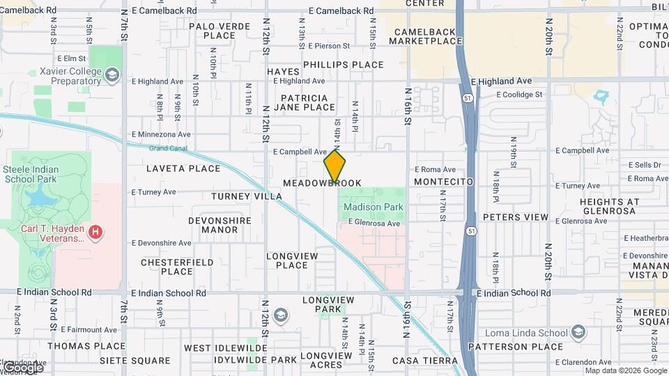 4402 N 14th St Map and Location Details