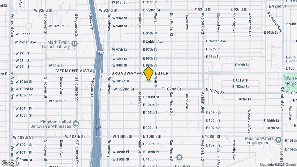 132 E 101st St Map and Location Details