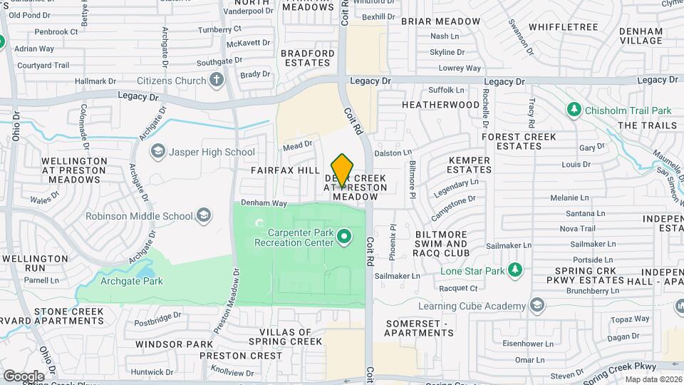 4104 Hedgerow Dr Map and Location Details