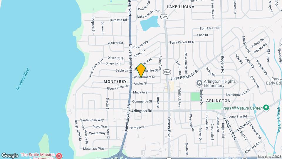 5644 Windermere Dr Map and Location Details