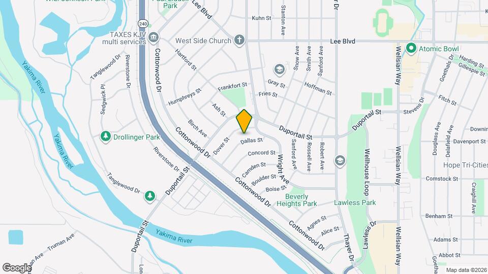 2202 Dallas St Map and Location Details