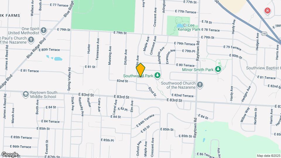 9303 E 81st Terrace Mapa y Detalles de la Ubicación