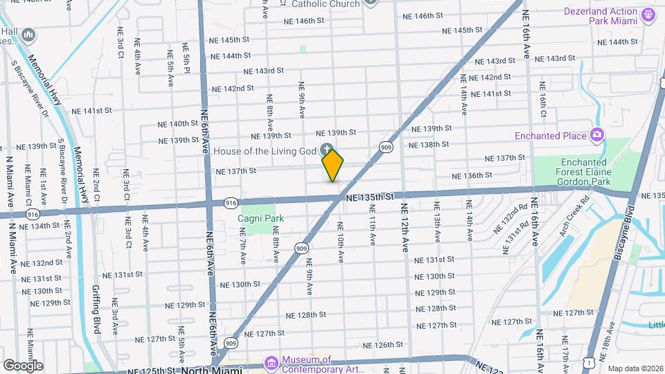 13550 NE 10th Ave, Unit 10 Mapa y Detalles de la Ubicación