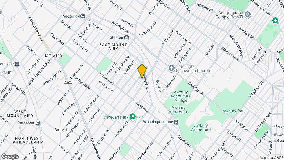 417 E Upsal St Map and Location Details