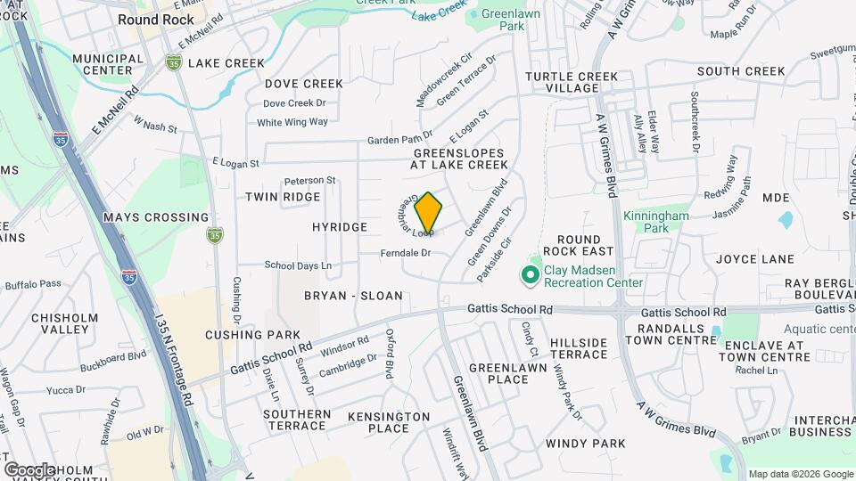 1204 Greenbriar Loop Map and Location Details