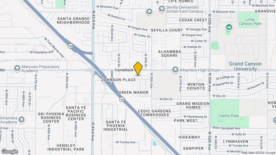 4006 W Mariposa St Mapa y Detalles de la Ubicación