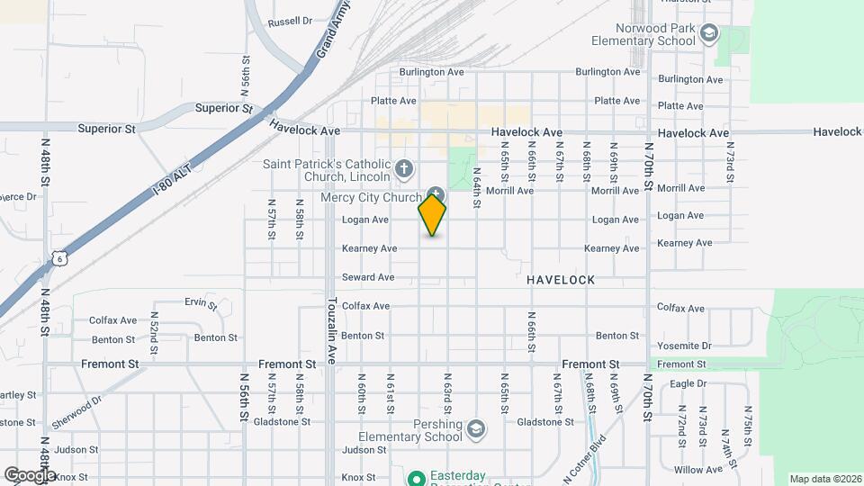 6218 Kearney Ave Mapa y Detalles de la Ubicación