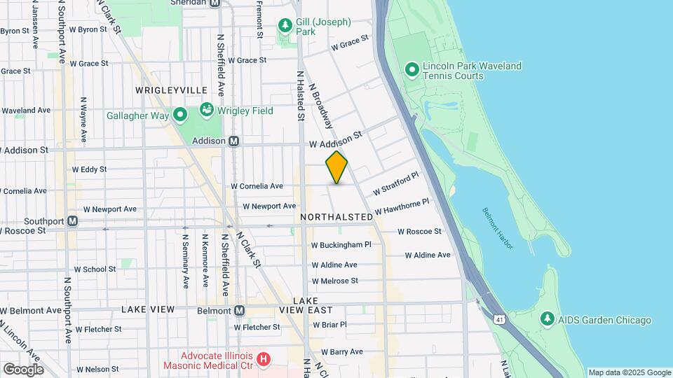 707-709 W Cornelia Ave Mapa y Detalles de la Ubicación