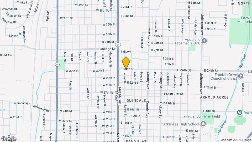 2322 Laurel St Map and Location Details