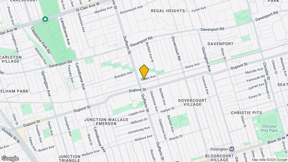 217 Geary Ave Map and Location Details