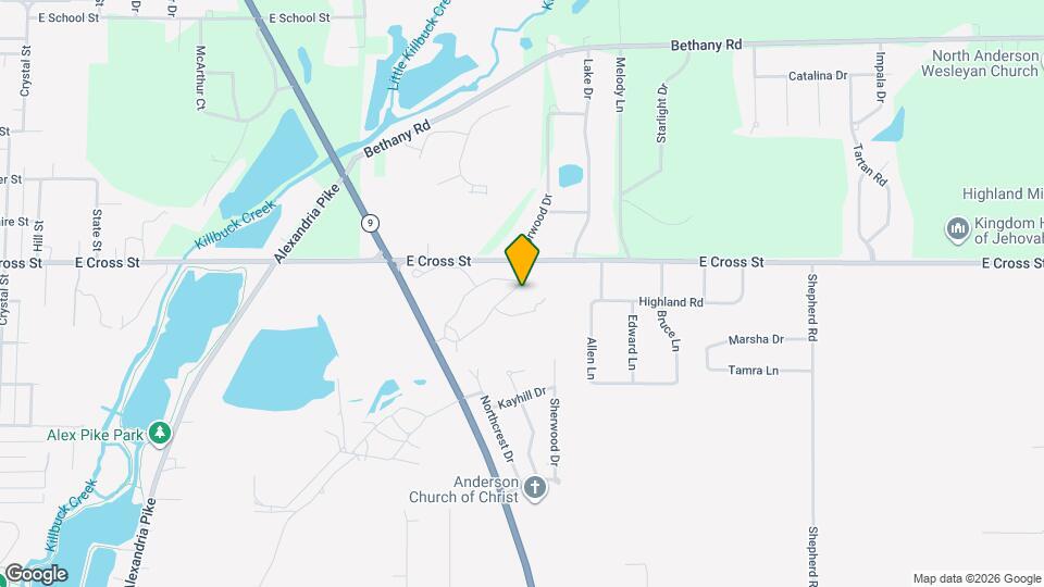 1904 S Cross Lakes Cir Mapa y Detalles de la Ubicación