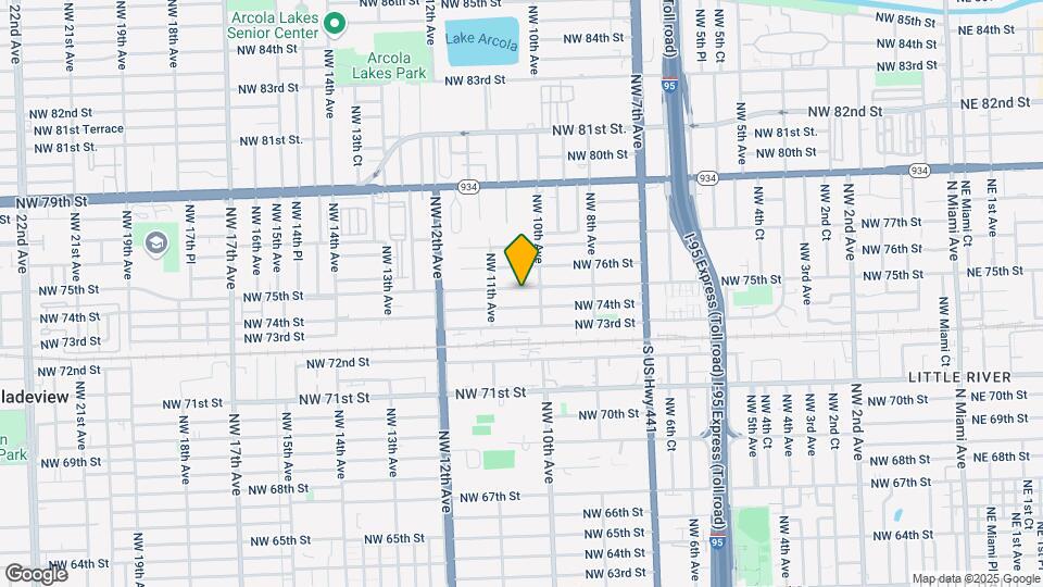 1036 NW 75th St Map and Location Details