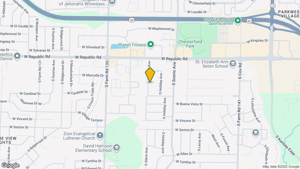 4344 S Glenn Ave Map and Location Details