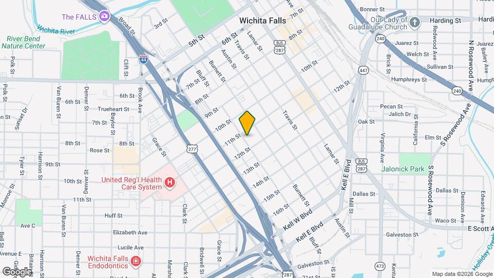 1105 Bluff St Map and Location Details