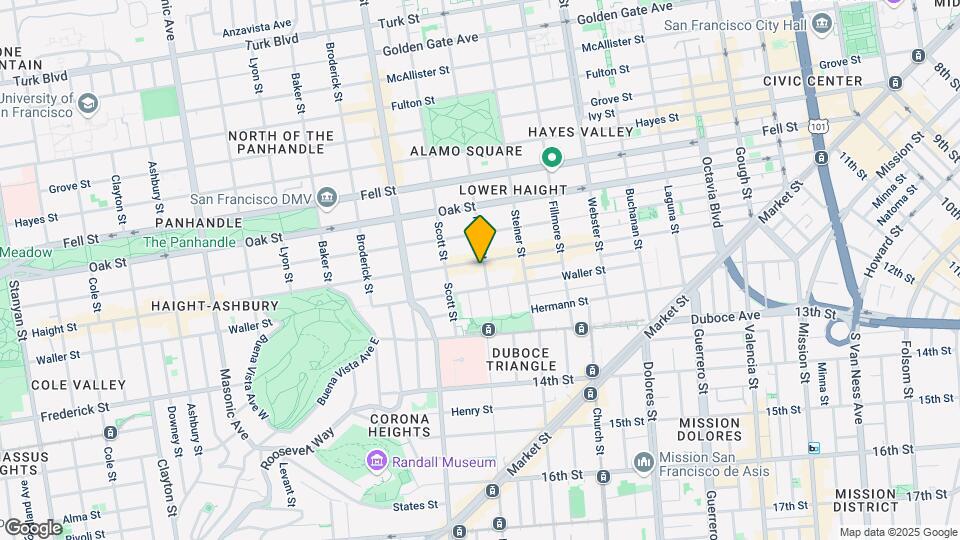 711 Haight St Mapa y Detalles de la Ubicación