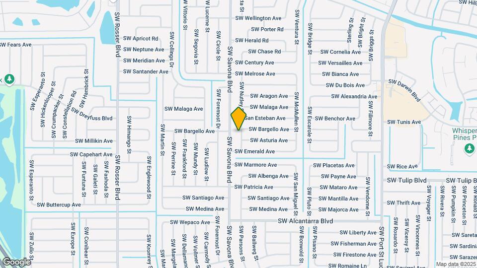 3234 SW Nutley St Map and Location Details