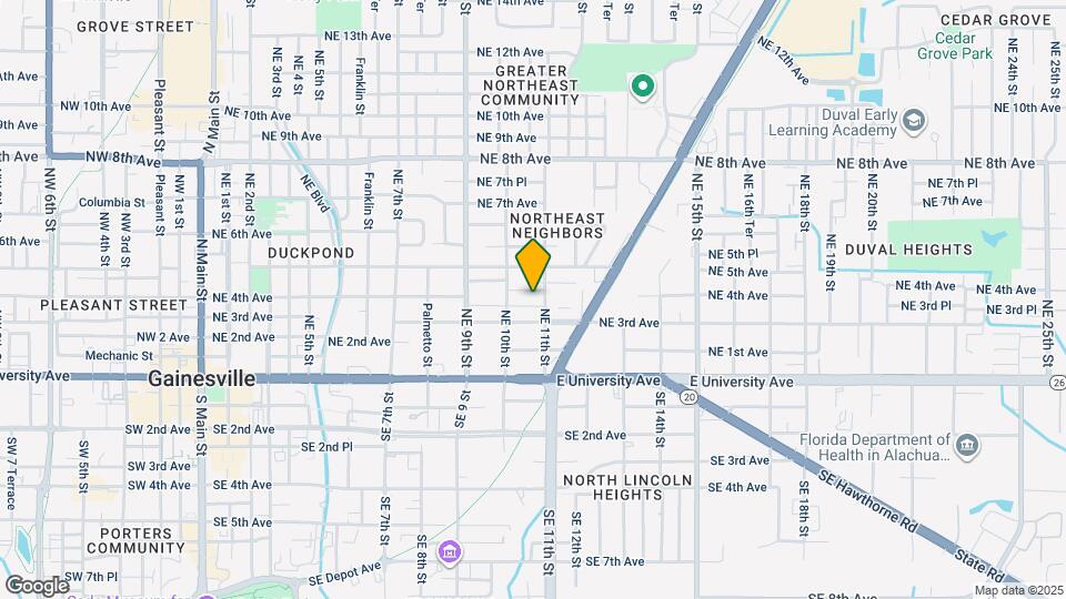 1028 NE 3rd Ave Map and Location Details