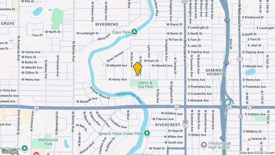605 W Henry Ave Mapa y Detalles de la Ubicación