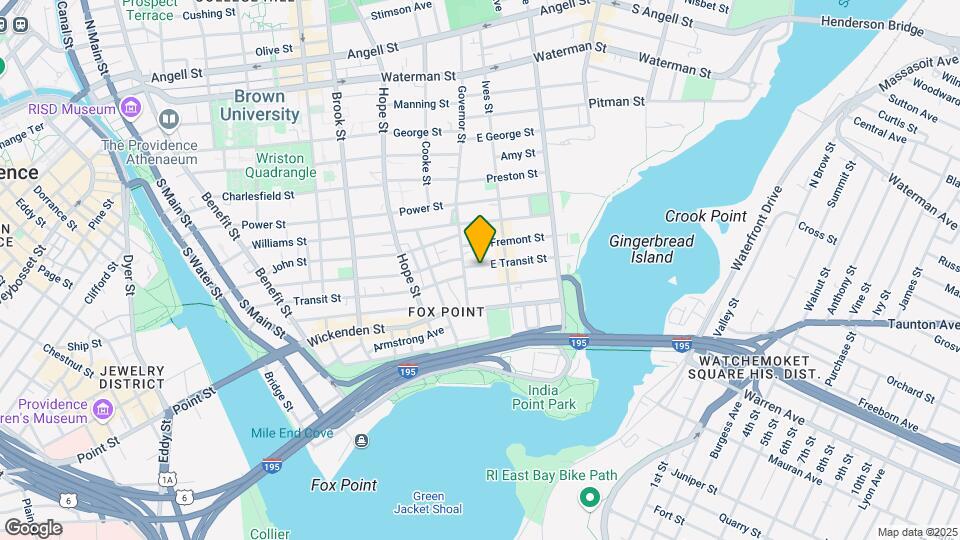 15 E Transit St Map and Location Details