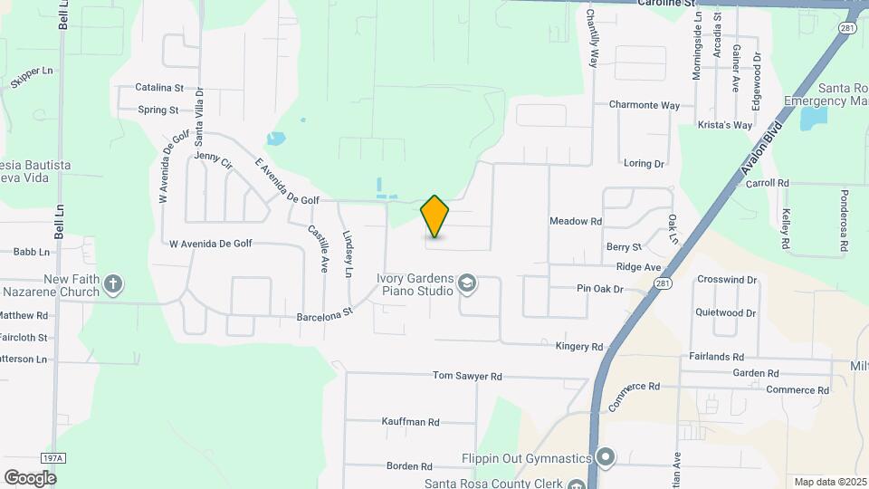 5499 Chantilly Cir Map and Location Details