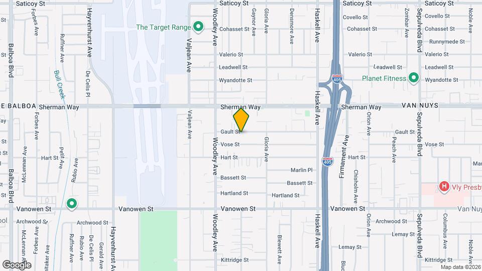 15962 Gault St Map and Location Details