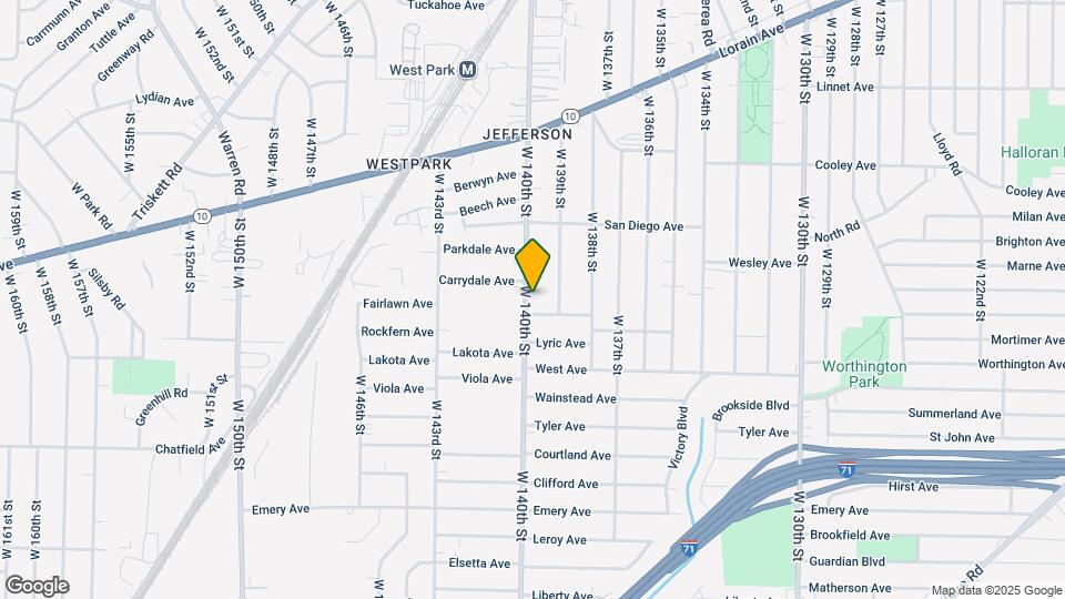 3795 W 140th St, Unit Up Mapa y Detalles de la Ubicación