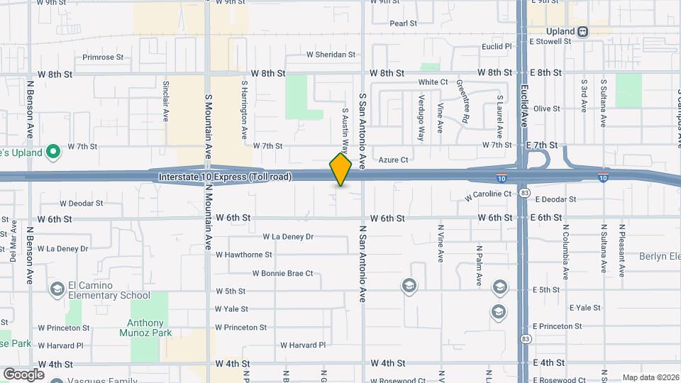 1550 N Cypress Ave, Unit Attached Unit Map and Location Details