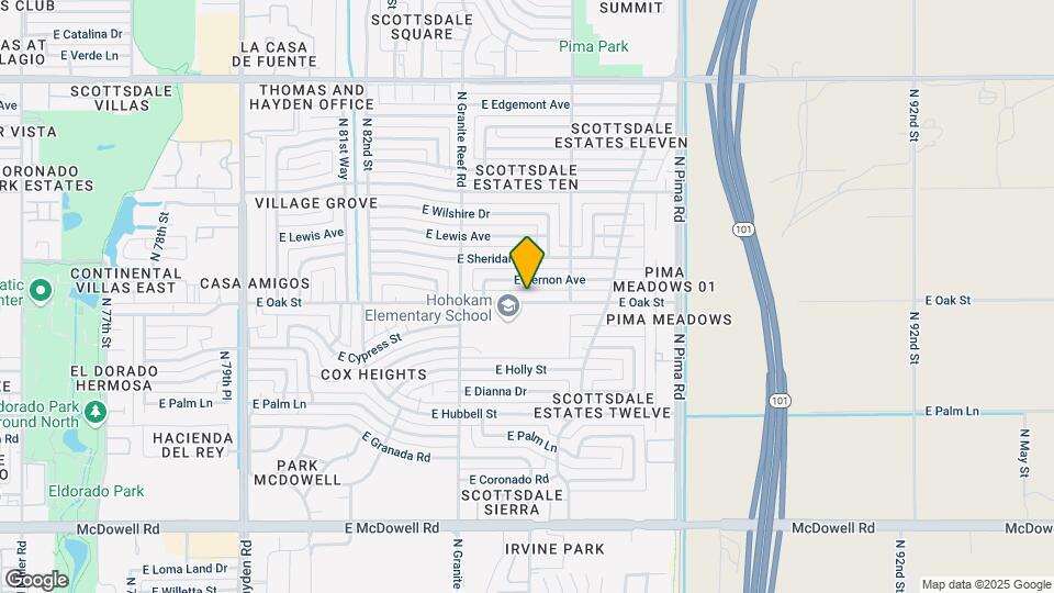 8508 E Oak St Map and Location Details